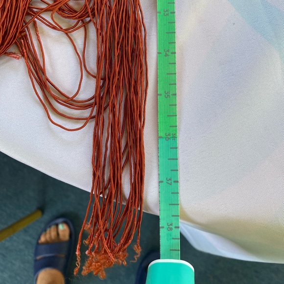 Fringe Crossbody Bag - Dark Red - Picture 5 of 13